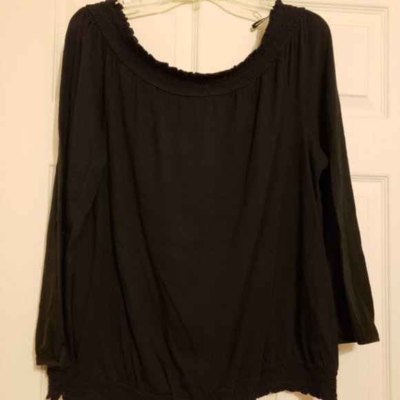 SALE ** NWOT Darling Black Peasant Tunic - Picture 1 of 10